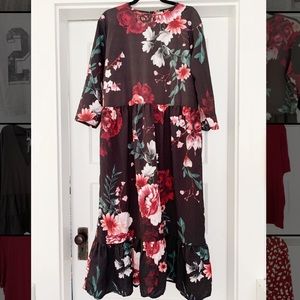Boohoo Floral Maxi Dress
